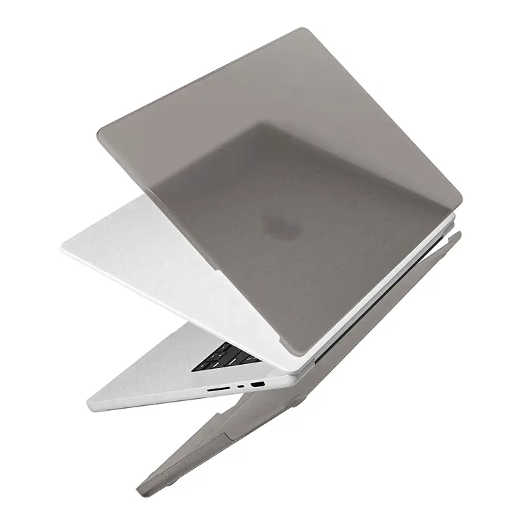 Чехол Uniq для Macbook Pro 14 (2021) HUSK Pro Claro (серый)-4