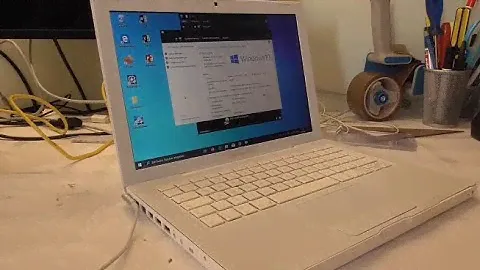 Макбук 2007 года выпуска под управлением 64-разрядной версии Windows 10.