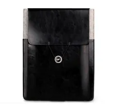 Кожаный чехол для Macbook Pro 15" Retina Postman Light Gray/Black