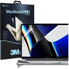 Защитная плёнка MOCOLL (5 в 1) для MacBook Pro 14' 2021 Серебристая