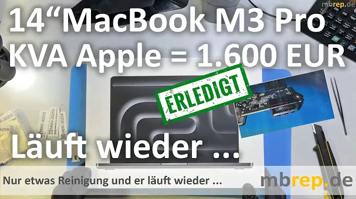 #30255 | 14" MacBook Pro M3 Pro A2992 - Feuchtigkeitsschaden Teil2