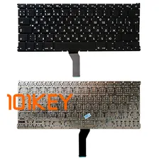Клавиатура для ноутбука Apple MacBook A1369, A1466 черная, большой Enter