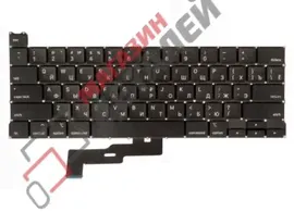 Клавиатура для ноутбука Apple MacBook Pro 13 Retina A2289 Mid 2020 черная, плоский Enter
