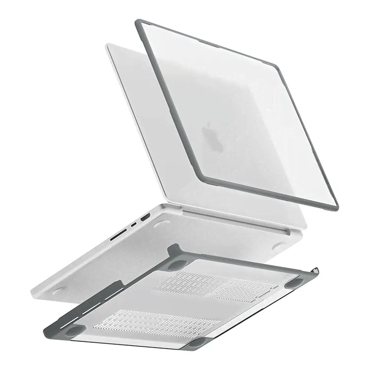 Чехол Uniq для Macbook Pro 16 (2021) Venture PC/TPU case Иней/Серый-2