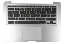 Клавиатура для ноутбука MacBook A1278 топ-панель серебристая