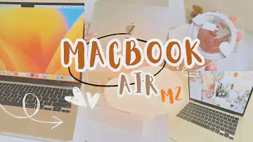 🌷MacBook Air M2 ( Starlight 256Gb 💻 ) Aesthetic Unboxing🍎📦