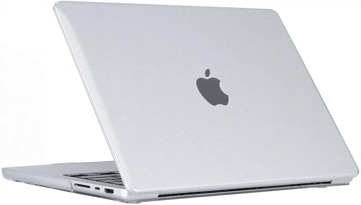 Чехол накладка пластиковая iBlas для MacBook Pro 14" 2021 (M1 Max, M1 Pro) прозрачная глянцевая