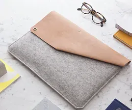 Leather & Felt MacBook Air Sleeve by Alexej Nagel