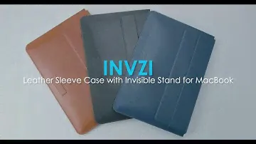 Unbox - INVZI Leather Sleeve Case with Stand for MacBook