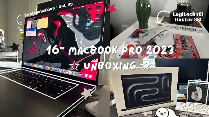📦 macbook pro 16" M3 pro (space black) aesthetic unboxing 💻 I accessories + setup