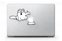 Наклейка на MacBook Кот Саймона