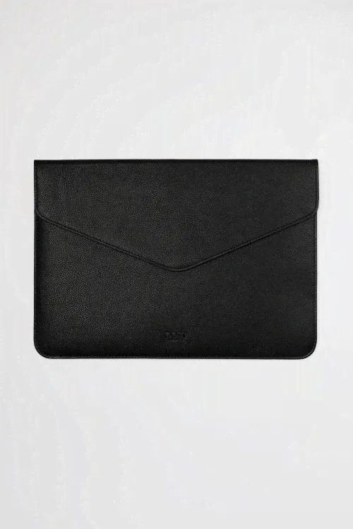 Кожаный чехол DOST Leather Co. для MacBook Pro 13" (2016-2020) / MacBook Air 13" (2018-2020) чёрный-0