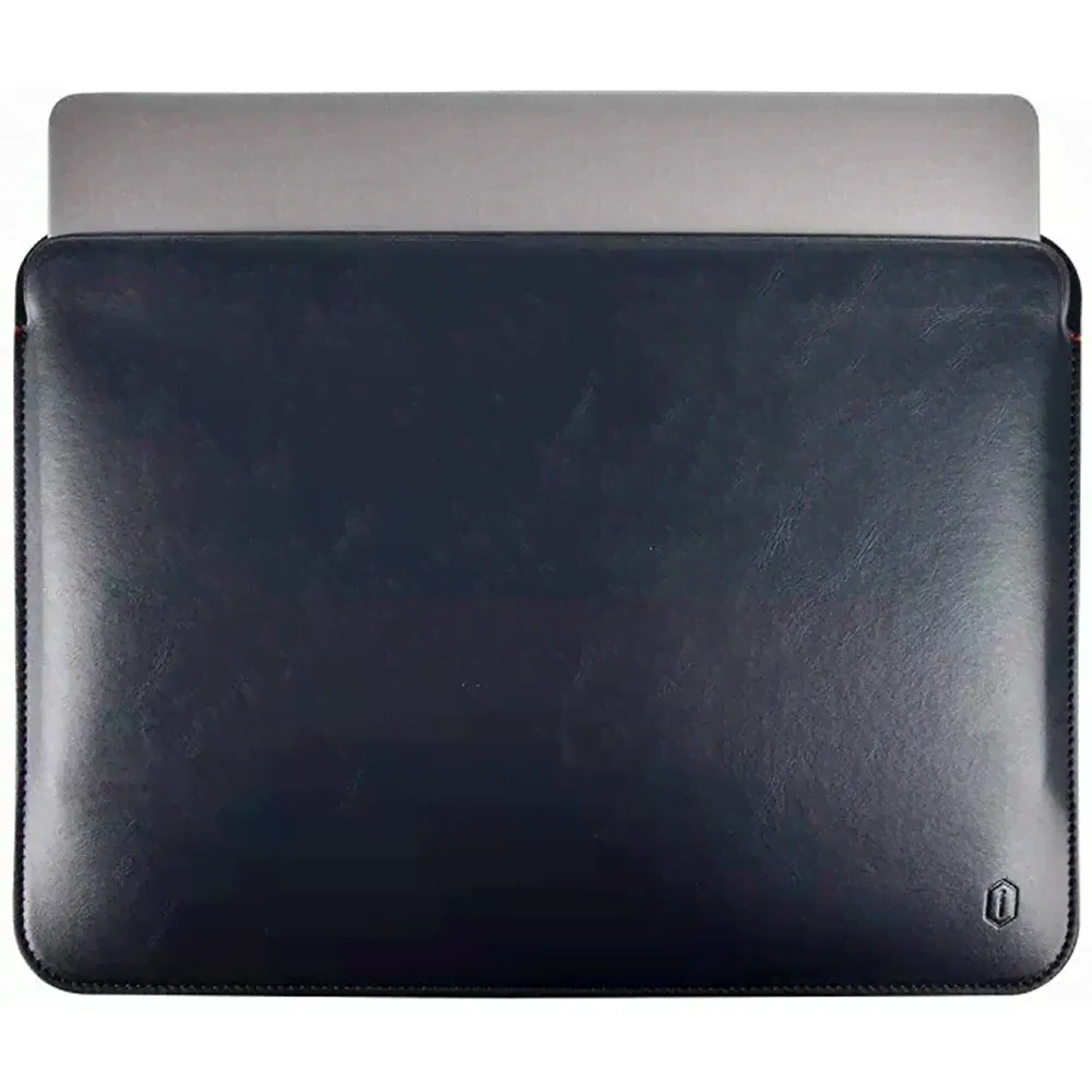 Чехол папка Skin Pro Platinum эко-кожа фактурный WiWU черный для Macbook Pro 14"-1