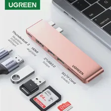 UGREEN USB C Концентратор для M2 M1 MacBook Pro Air USB Type C HDMI концентратор для MacBook Pro Air Адаптер Thunderbolt 3 Док-станция USB C 3,1 USB-концентратор