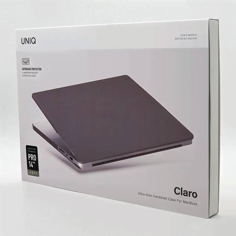 Чехол Uniq для Macbook Pro 14 (2021) HUSK Pro Claro (серый)-3